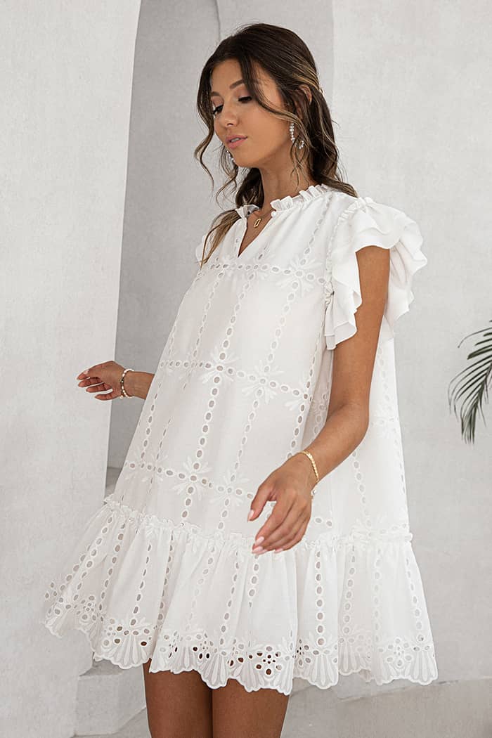 robe courte broderie champetre 4