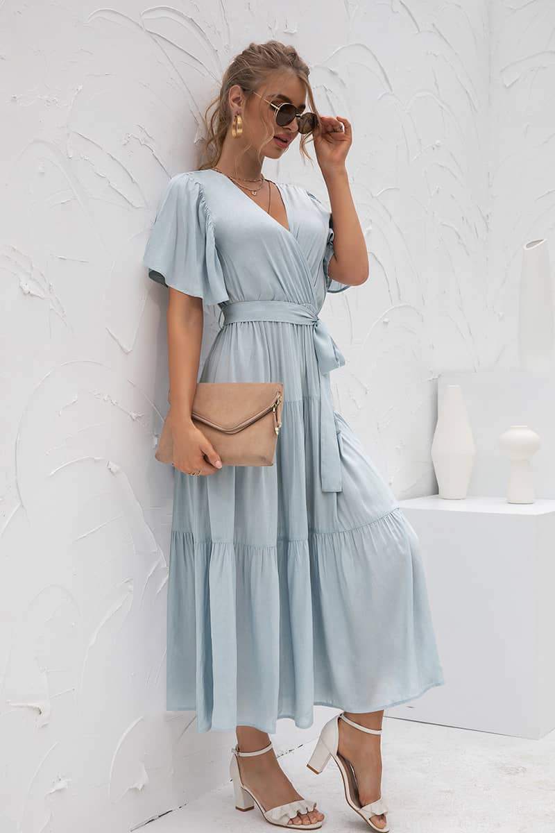 robe longue maxi champetre bleu 3